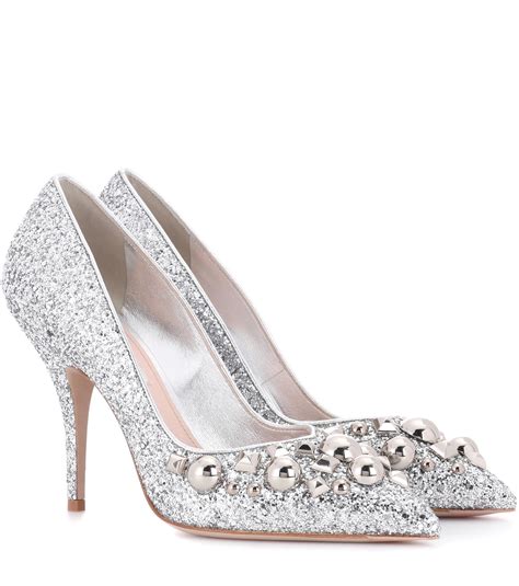 miu miu pumps silber|Women's pumps shoes .